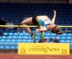 Karla Drew (City of Sheffield AC), senior womens high jump, Northern Championships, Sport City Manchester